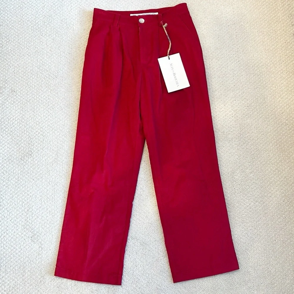 NWT Alix of Bohemia Eliot Ruby Corduroy Pant